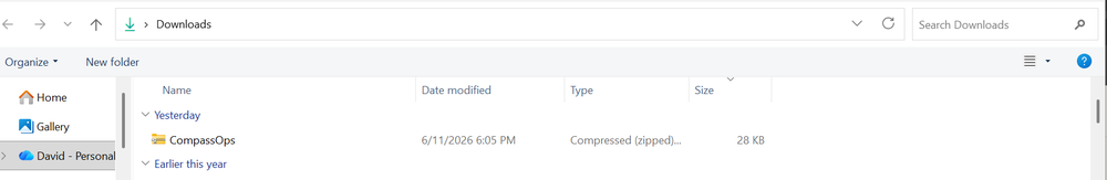 The CompassOps zip in your Downloads folder